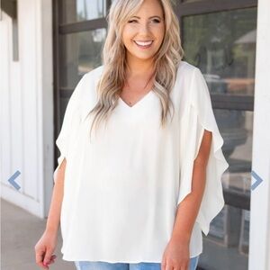 Chic Soul Unwritten Blouse Top NWOT 1X